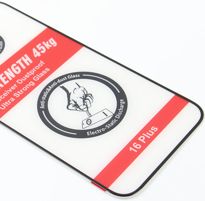 OEM Ultra Strong 45KG Skjermbeskyttelsesfilm for Samsung Galaxy A54 A546, Herdet Glass, Full Lim, 2.5D, Svart