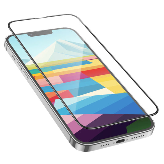 Skjermbeskytter HOCO G16 for Apple iPhone 16 / 15, Herdet Glass, Full Lim, 5D, Svart