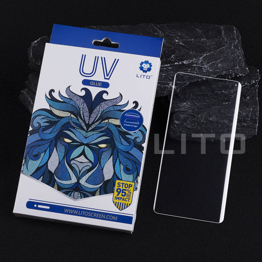 Lito skjermbeskyttelsesfilm for Samsung Galaxy Note 10+ 5G N976 / Note 10+ N975, Herdet glass, UV-lim, 3D