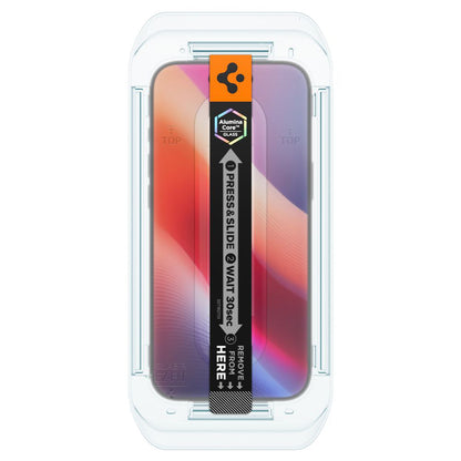 Skjermbeskyttelsesfolie Privacy Spigen GlastR EZ FIT for Apple iPhone 17 Air, Herdet glass, Full lim, Sett med 2 stykker