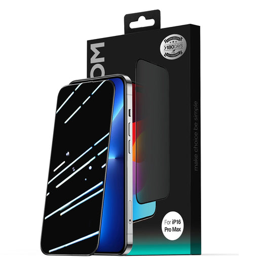 Beskyttelsesfilm for skjerm Privacy Joyroom JR-MLG0283 for Apple iPhone 16 Pro Max, Herdet glass, Full lim, 2.5D