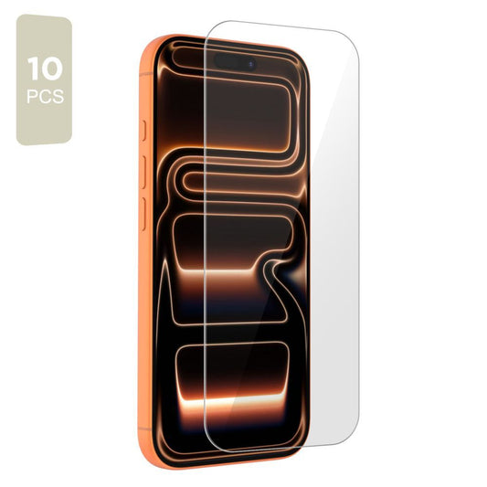 Skjermbeskyttelsesfolie Tech-Protect for Apple iPhone 17 Pro Max / 16 Pro Max, Herdet glass, Full lim, Sett med 10 stykker
