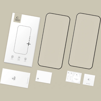 Tech-Protect FIT+ skjermbeskyttelse for Xiaomi Poco F8 Ultra, Herdet glass, Full lim, Sett med 2 stk, 2.5D, Svart
