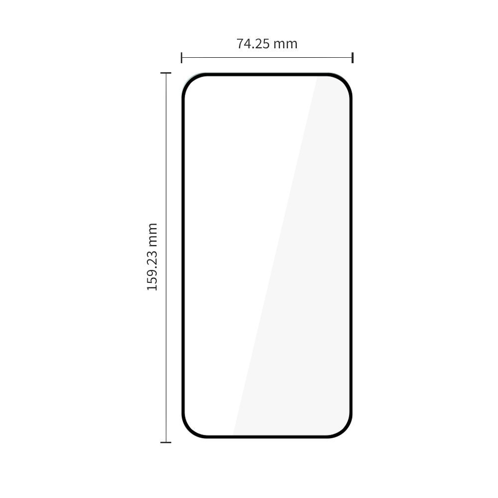 Tech-Protect FIT+ Skjermbeskyttelsesfilm for Motorola Moto G77 / G67, Herdet Glass, Full Lim, Sett med 2 stk, 2.5D, Svart