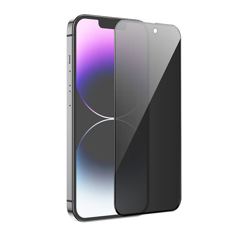 Skjermbeskytter Privacy HOCO G15 for Apple iPhone 16 Plus / 15 Plus, Herdet Glass, Full Lim, 5D