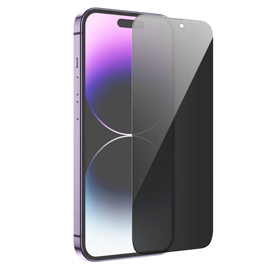 Skjermbeskyttelsesfolie Privacy HOCO G15 for Apple iPhone 14 Pro Max, Herdet Glass, Full Lim, 5D