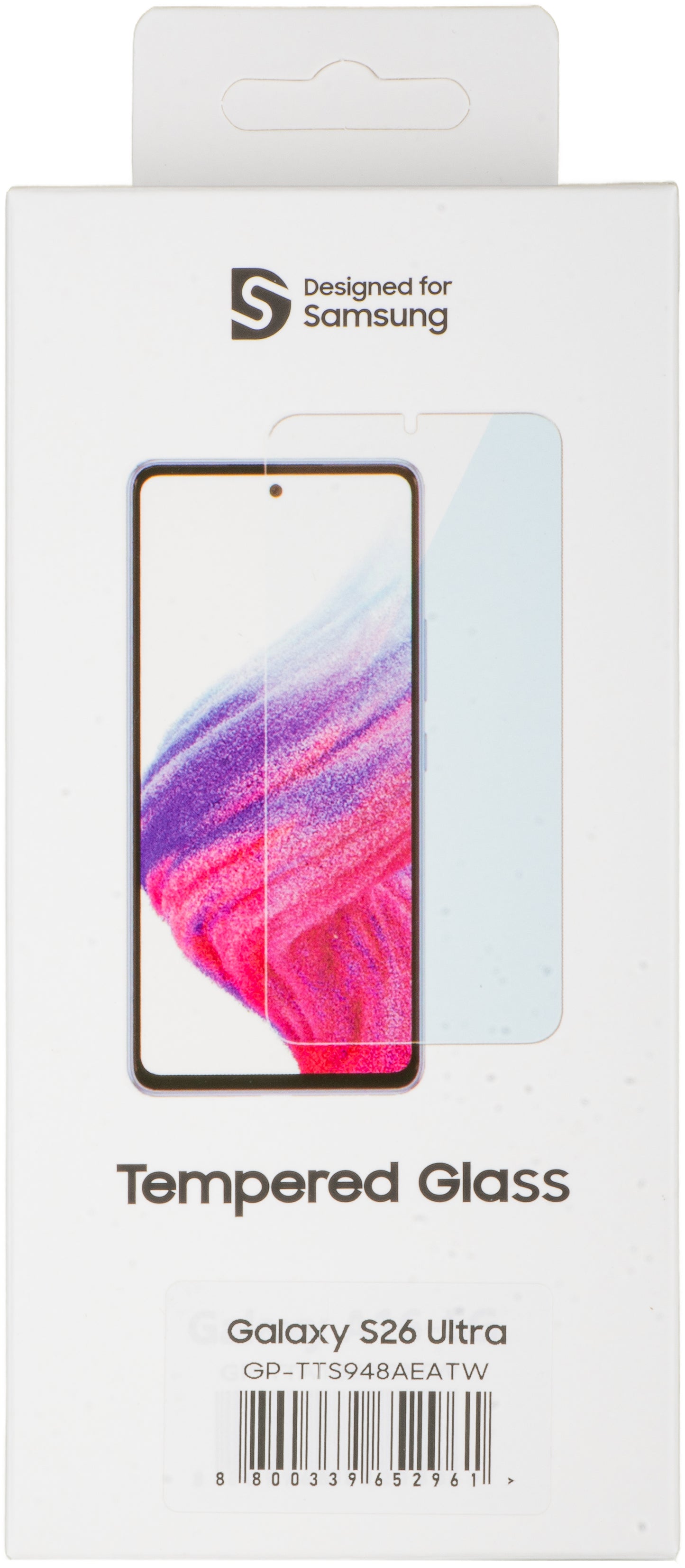 Skjermbeskyttelse Mobeen by Samsung for Galaxy S26 Ultra S948, Herdet glass, Full lim GP-TTS948AEATW