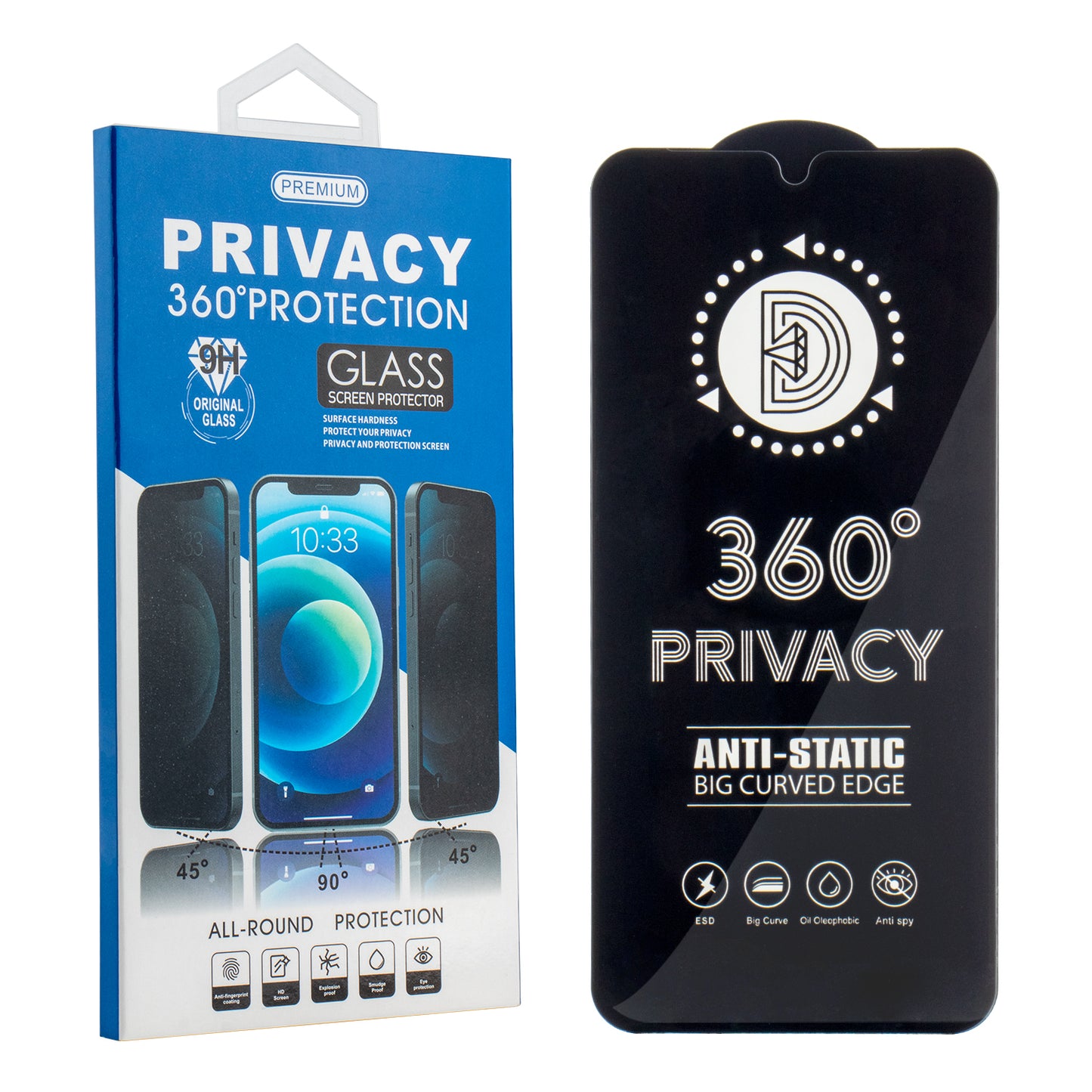 Personvernsbeskyttelsesfilm OEM 360 for Samsung Galaxy A37 5G, Herdet glass, Full lim