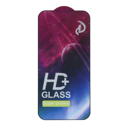 OEM skjermbeskyttelsesfilm for Apple iPhone 18 Pro Max / 17 Pro Max, Herdet glass, Full lim, Sett med 10 stk, 9D, Svart