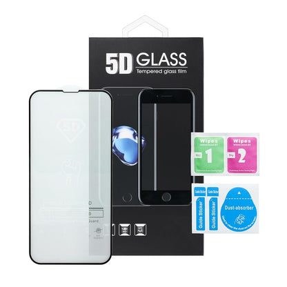 OEM personvernsskjermbeskytter for Apple iPhone 18 Pro Max, herdet glass, full limflate, 5D, svart