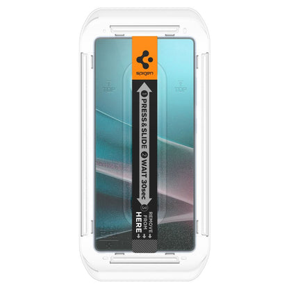 Skjermbeskytter Spigen GlastR EZ FIT HD for Samsung Galaxy S25 Ultra S938, Herdet glass, Full lim, Sett med 2 stykker AGL09082