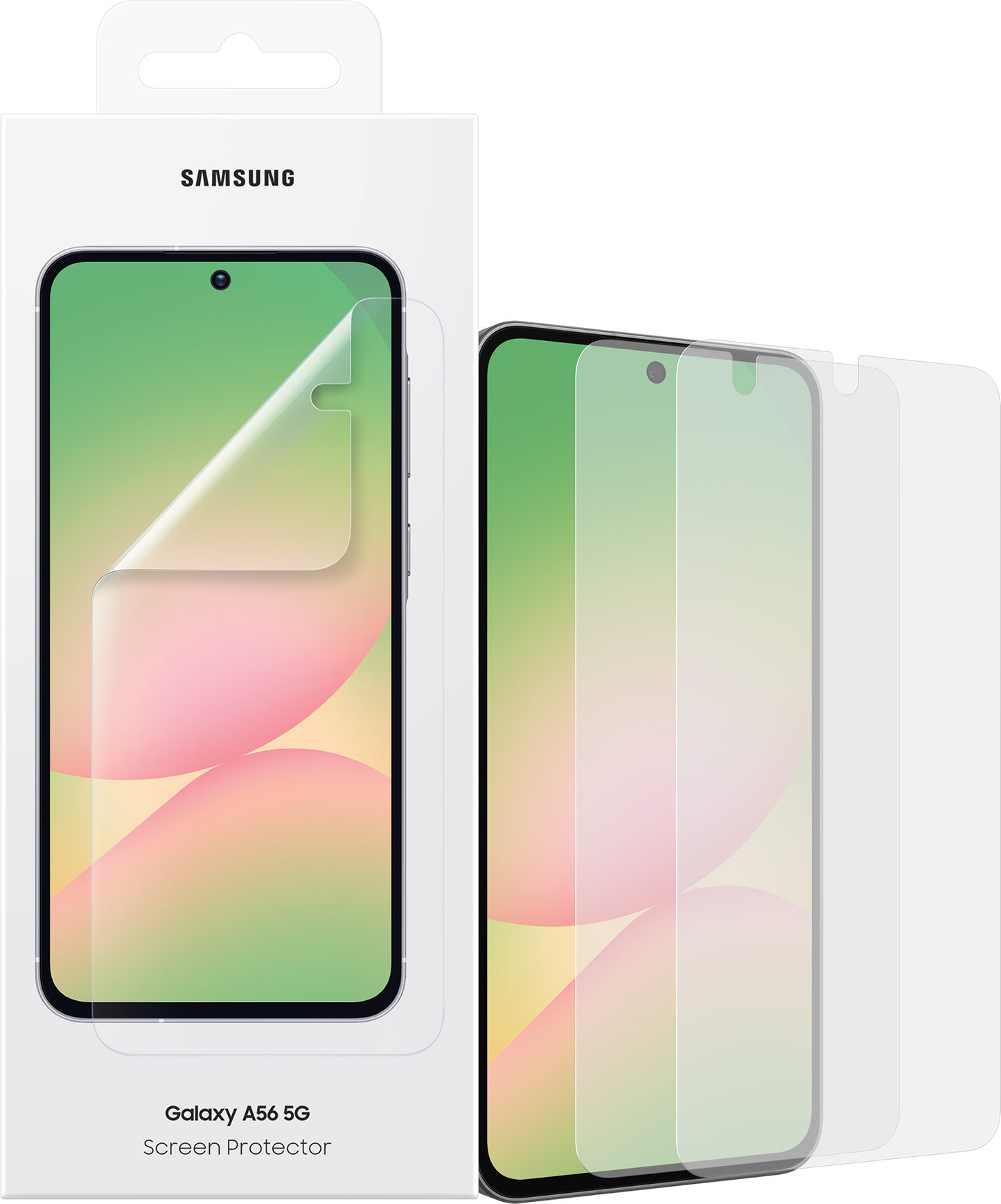 Skjermbeskyttelse for Samsung Galaxy A56 A566, plast, sett med 2 stk EF-UA566CTEGWW