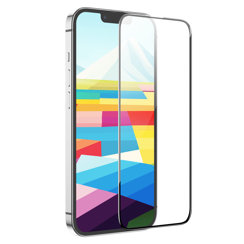 Skjermbeskytter HOCO G16 for Apple iPhone 16 / 15, Herdet Glass, Full Lim, 5D, Svart
