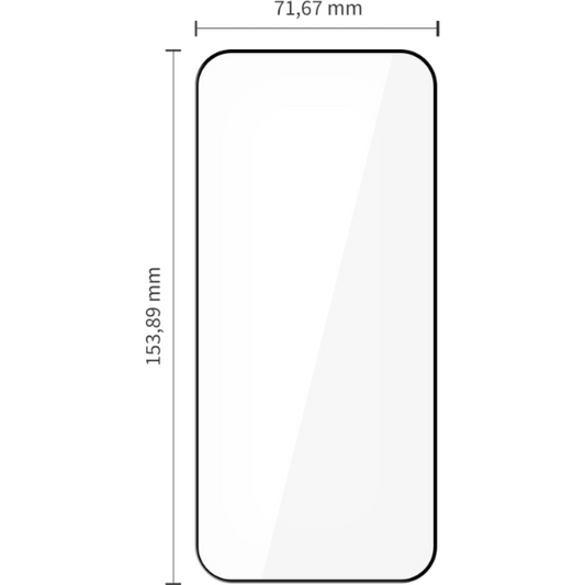 Tech-Protect FIT+ skjermbeskyttelse for Xiaomi Poco F8 Ultra, Herdet glass, Full lim, Sett med 2 stk, 2.5D, Svart