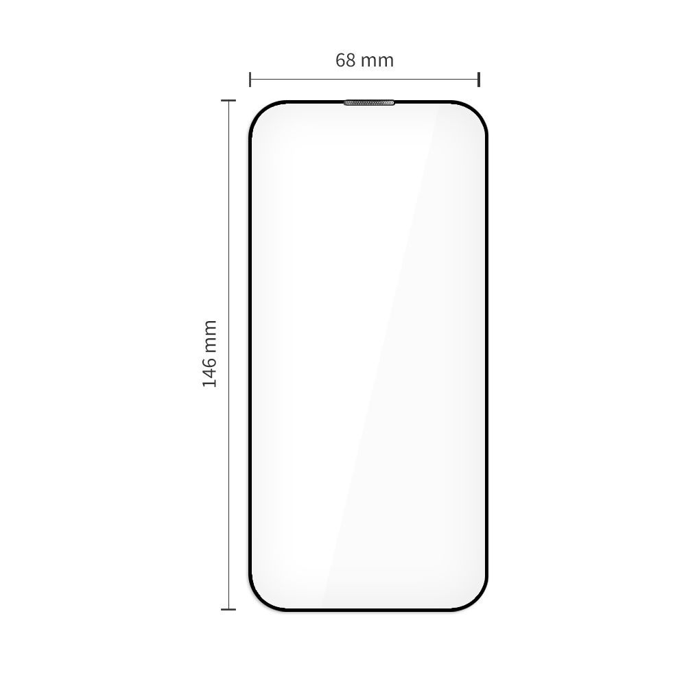 Beskyttelsesfilm for skjerm Tech-Protect Quick Set+ for Apple iPhone 17, Herdet glass, Full lim, Sett med 2 stykker, Svart