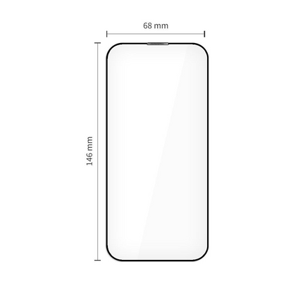 Beskyttelsesfilm for skjerm Tech-Protect Quick Set+ for Apple iPhone 17, Herdet glass, Full lim, Sett med 2 stykker, Svart