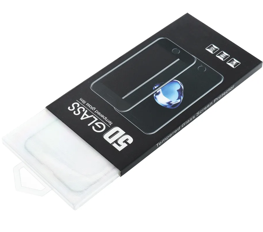 Matt skjermbeskyttelsesfilm OEM for Apple iPhone 16 Pro Max, Herdet glass, Full lim, 5D, Svart