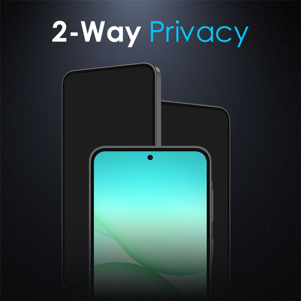 Privacy Northjo skjermbeskyttelse for Samsung Galaxy A57 5G, Herdet glass, Full lim, Sett med 2 stk