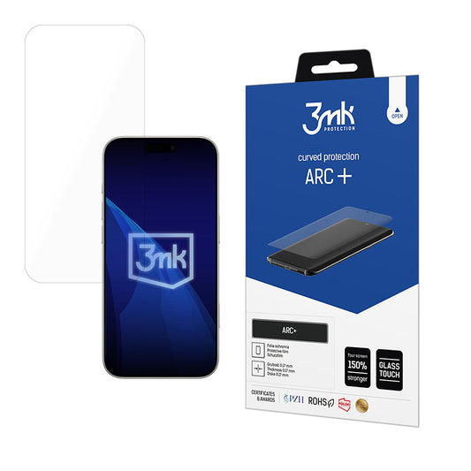 Skjermbeskyttelsesfolie 3MK ARC+ for Apple iPhone 17, Plast