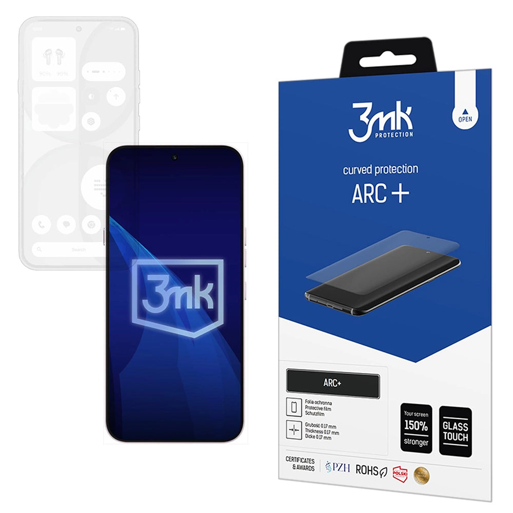 Skjermbeskyttelsesfilm 3MK ARC+ for Nothing Phone (4a), plast