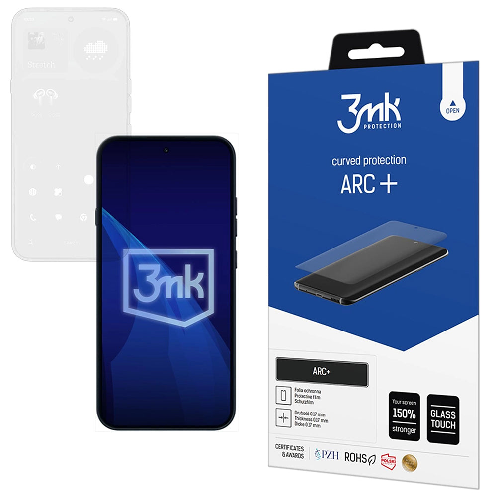Skjermbeskyttelsesfilm 3MK ARC+ for Nothing Phone (4a) Pro, plast