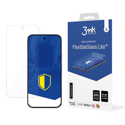 Skjermbeskyttelsesfilm 3MK FlexibleGlass Lite for Google Pixel 9 Pro XL, fleksibelt glass, full lim