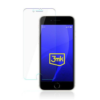 3MK FlexibleGlass skjermbeskyttelse for Apple iPhone SE (2022) / SE (2020) / 8 / 7, fleksibelt glass, full lim
