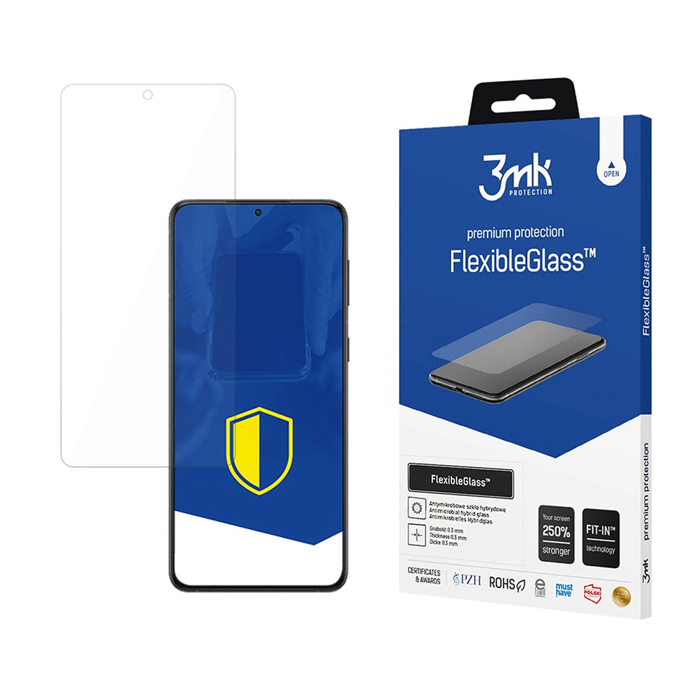 Skjermbeskyttelsesfilm 3MK FlexibleGlass for Samsung Galaxy S24 FE S721, Fleksibelt glass, Full lim