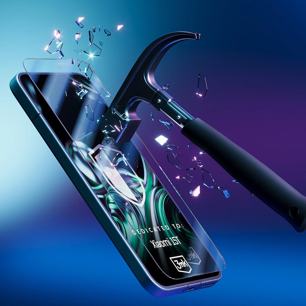 Skjermbeskytter 3MK FlexibleGlass for Xiaomi 15T, Fleksibelt Glass, Full Lim