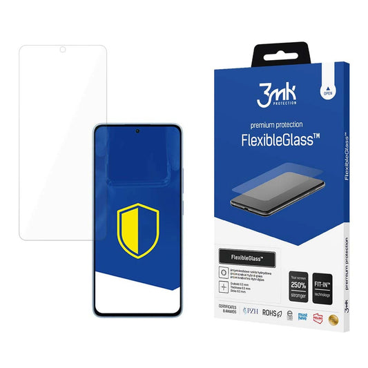 3MK FlexibleGlass skjermbeskyttelse for Xiaomi Redmi Note 13 4G, fleksibelt glass, full lim
