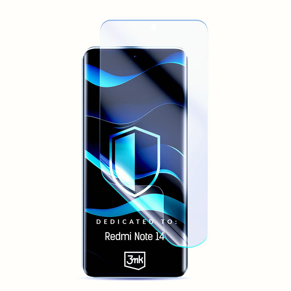 3MK FlexibleGlass skjermbeskyttelse for Xiaomi Redmi Note 14 5G, fleksibelt glass, full lim