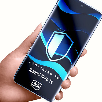 3MK FlexibleGlass skjermbeskyttelse for Xiaomi Redmi Note 14 5G, fleksibelt glass, full lim