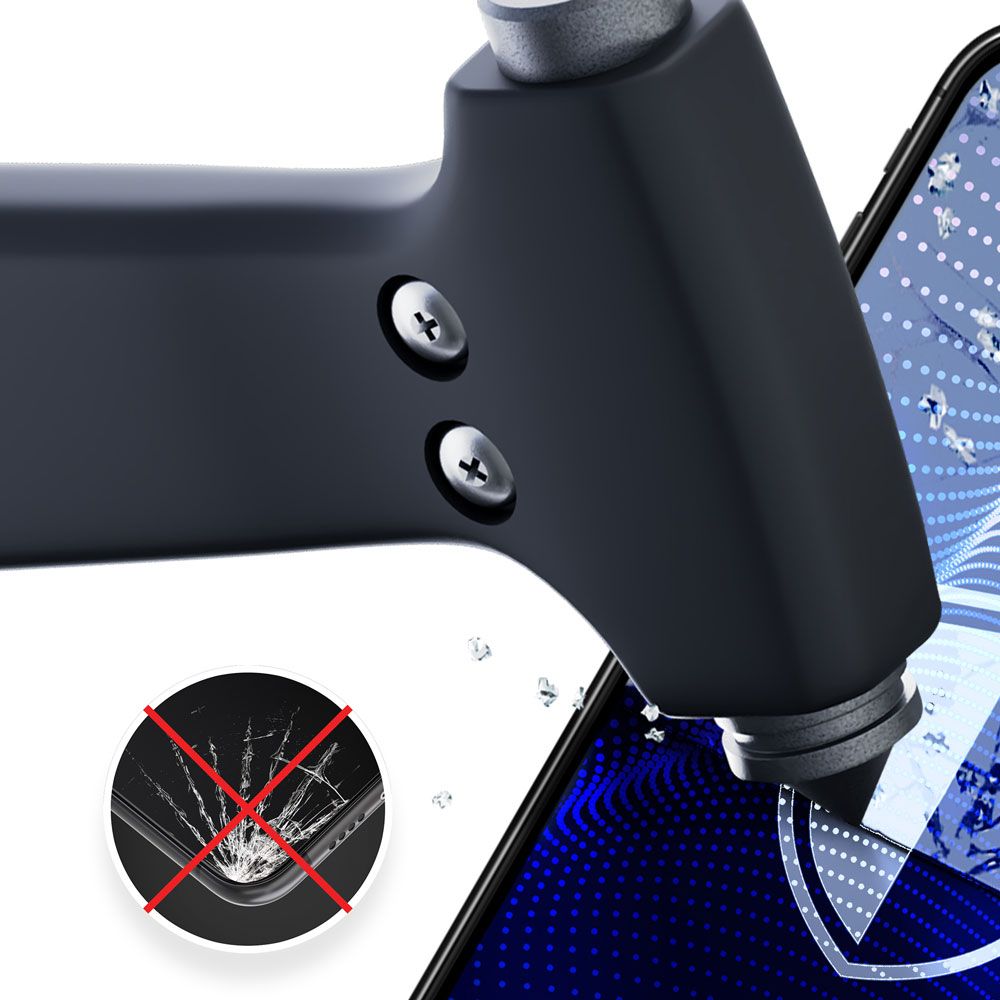 Skjermbeskyttelsesfilm 3MK FlexibleGlass Pro for Samsung Galaxy S24 S921, Fleksibelt glass, Full lim, Svart