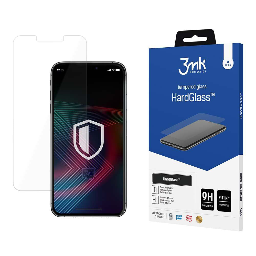 3MK HardGlass skjermbeskyttelse for Google Pixel 9a, Herdet glass, Full lim