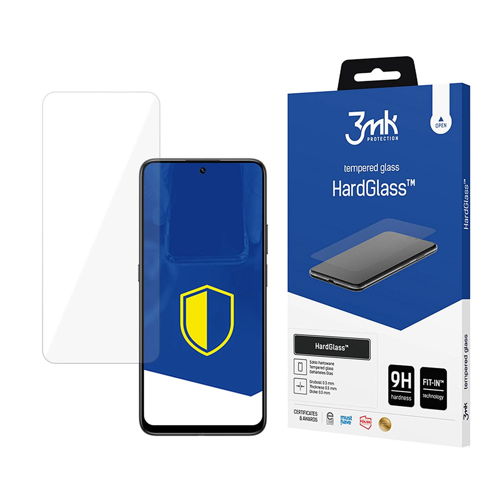 3MK HardGlass skjermbeskyttelsesfilm for Honor 400 Smart 4G / 400 Smart 5G, Herdet glass, Full lim