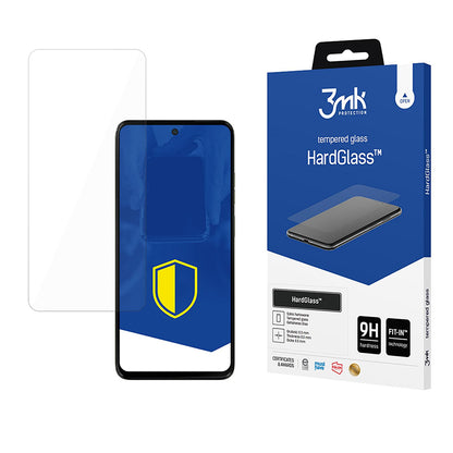 3MK HardGlass skjermbeskyttelse for Motorola Moto G15 / G15 Power / E15 / G05, Herdet glass, Full lim