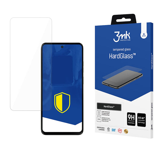 3MK HardGlass skjermbeskyttelse for Motorola Moto G15 / G15 Power / E15 / G05, Herdet glass, Full lim