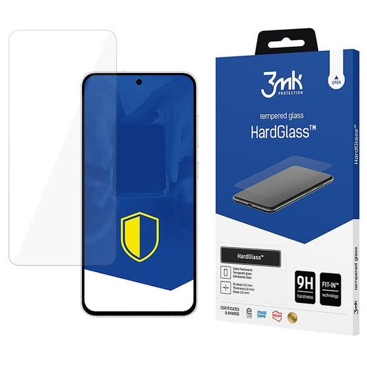 3MK HardGlass Skjermbeskyttelse for Samsung Galaxy S24 FE S721, Herdet Glass, Full Lim