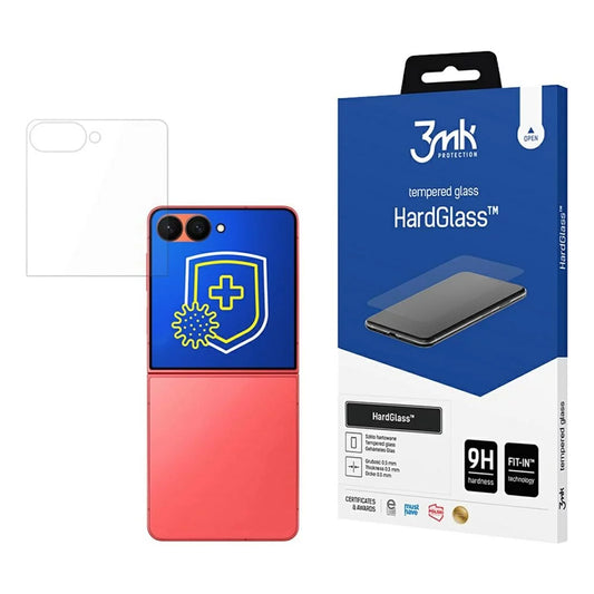 3MK HardGlass Skjermbeskyttelse for Samsung Galaxy Z Flip7 F766, Herdet Glass, Full Lim