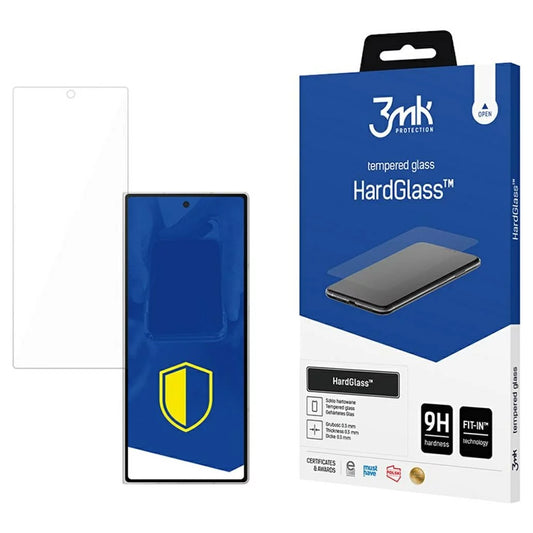 3MK HardGlass skjermbeskyttelse for Samsung Galaxy Z Fold7 F966, Herdet glass, Full lim