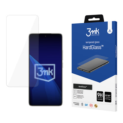 3MK HardGlass skjermbeskyttelse for Xiaomi 14T Pro / 14T, Herdet glass, Full lim