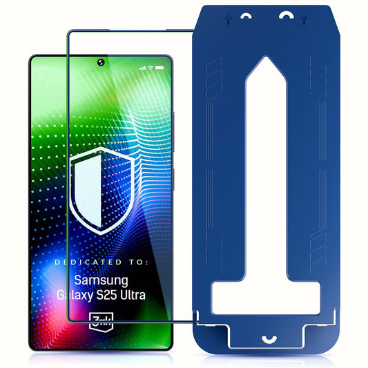 3MK Hardy Ultra Skjermbeskyttelse for Samsung Galaxy S25 Ultra S938, Herdet Glass, Full Lim, Svart