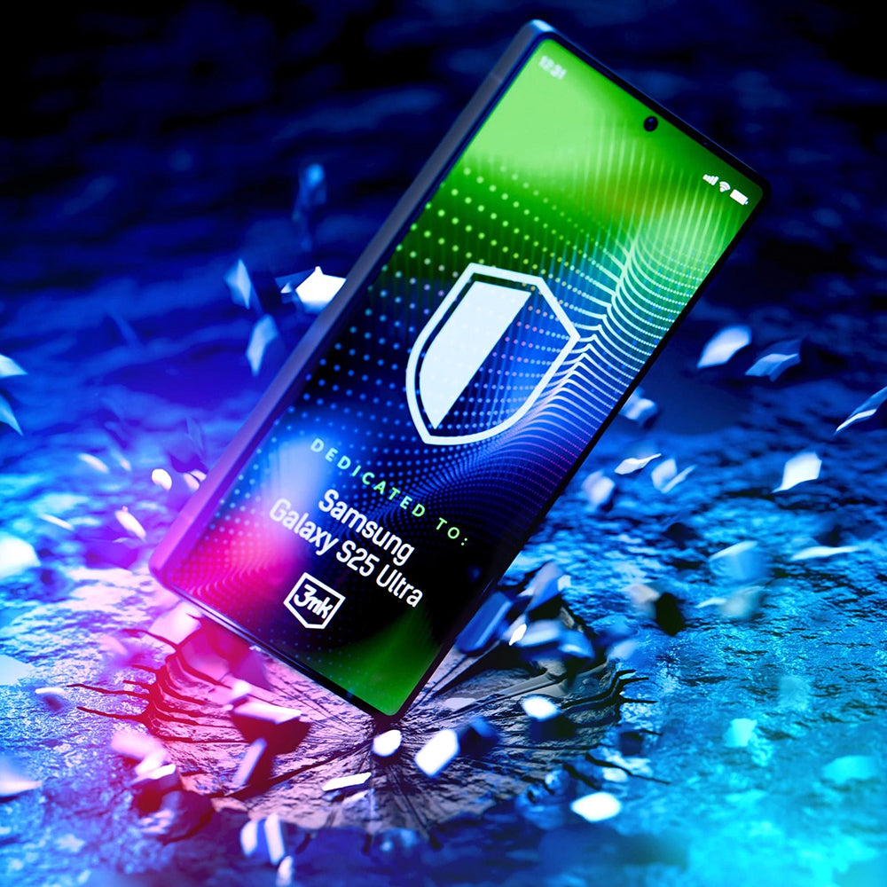 3MK Hardy Ultra Skjermbeskyttelse for Samsung Galaxy S25 Ultra S938, Herdet Glass, Full Lim, Svart
