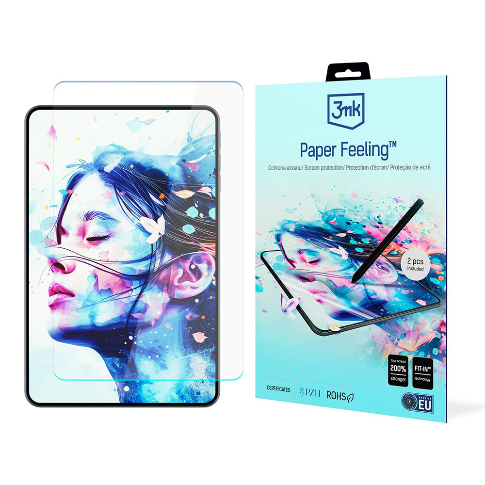 Skjermbeskyttelsesfilm 3MK Paper Feeling for Apple iPad (2025) / (2022), plast, sett med 2 stk