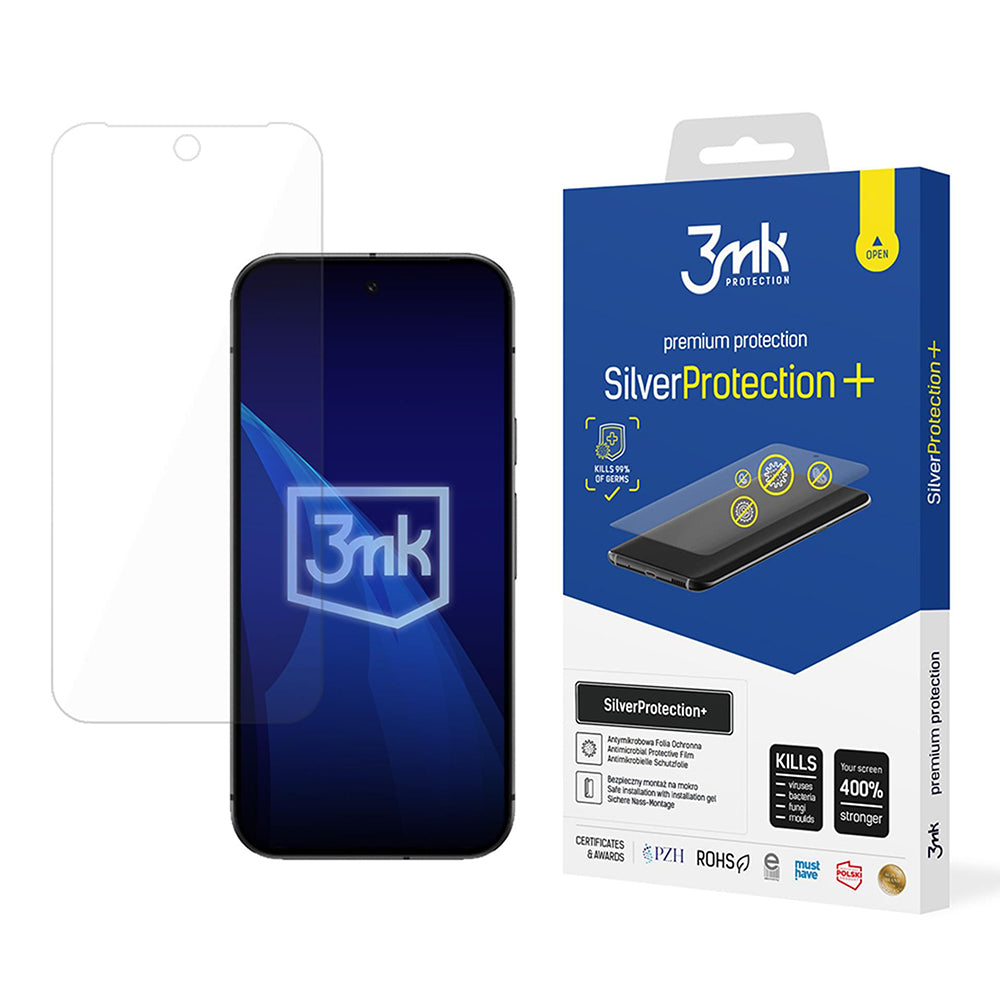 Skjermbeskyttelsesfilm 3MK Silver Protect+ for Google Pixel 9a, plast