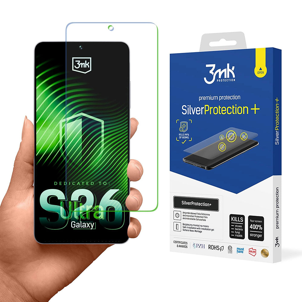 Skjermbeskyttelsesfolie 3MK Silver Protect+ for Samsung Galaxy S26 Ultra S948, Plast