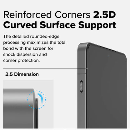 Ringke skjermbeskytter for OnePlus 13R, Herdet glass, Full lim, Sett med 2 stykker