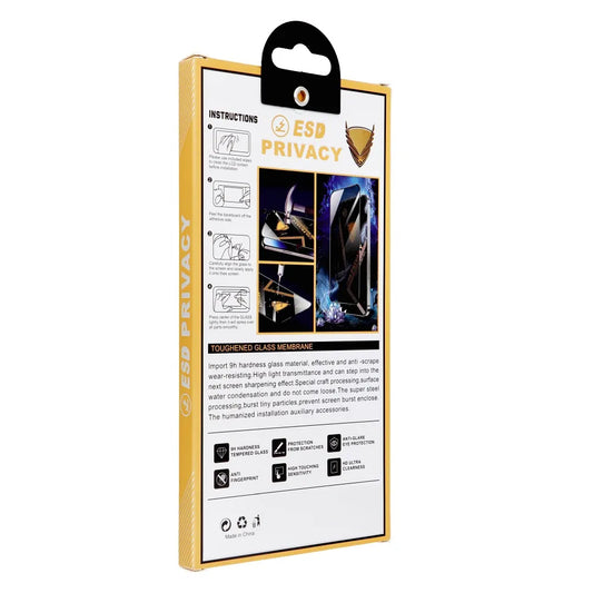 Privacy OG Premium skjermbeskyttelsesfilm for Samsung Galaxy A55 5G A556 / A35 5G A356, Herdet glass, Full lim, 6D