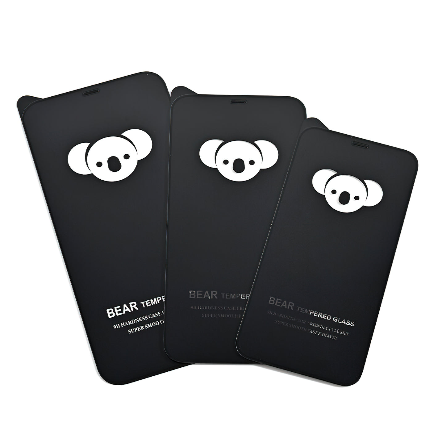 Bear HD skjermbeskyttelse for Samsung Galaxy S25 FE, Herdet glass, Full lim, Svart