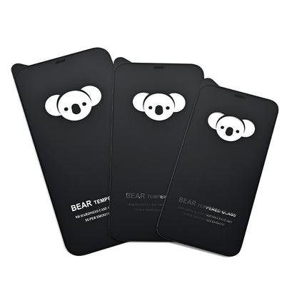 Bear HD skjermbeskyttelse for Samsung Galaxy S25 FE, Herdet glass, Full lim, Svart